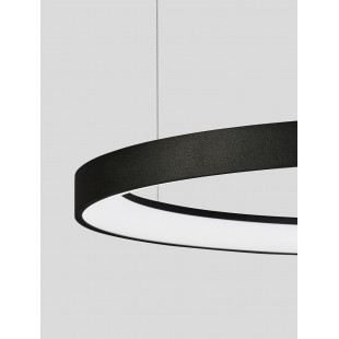 Lampa wisząca LED Benno: Nowoczesny design, czarny klosz | Decolab24