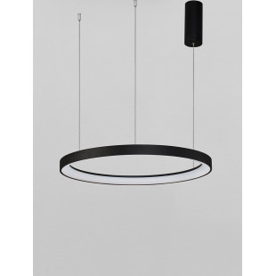 Lampa wisząca LED Benno: Nowoczesny design, czarny klosz | Decolab24