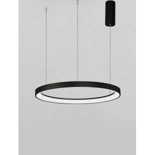 Lampa wisząca LED Benno: Nowoczesny design, czarny klosz | Decolab24