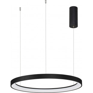 Lampa wisząca LED Benno: Nowoczesny design, czarny klosz | Decolab24