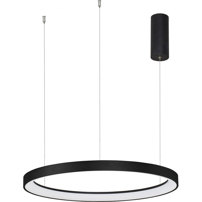 Lampa wisząca LED Benno: Nowoczesny design, czarny klosz | Decolab24