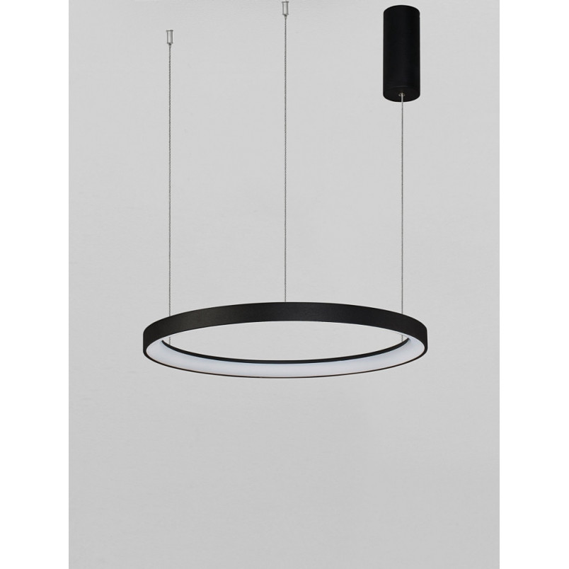 Lampa wisząca LED Benno | Nowoczesny design, 48cm, Czarna
