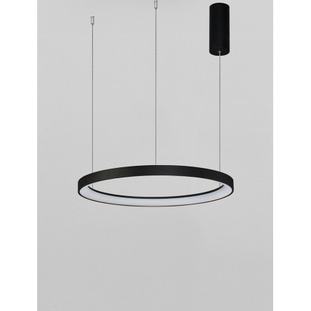Lampa wisząca LED Benno | Nowoczesny design, 48cm, Czarna