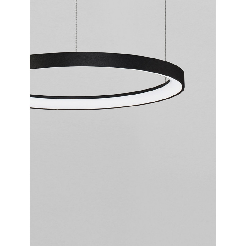 Lampa wisząca LED Benno | Nowoczesny design, 48cm, Czarna