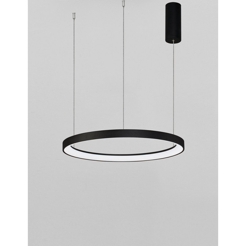 Lampa wisząca LED Benno | Nowoczesny design, 48cm, Czarna