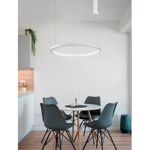 Lampa wisząca LED Benno | Nowoczesna, biała, ściemniana - Decolab24