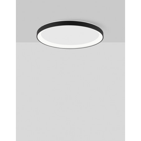 Plafon LED Benno | Czarny, 48cm | Nowoczesne Lampy