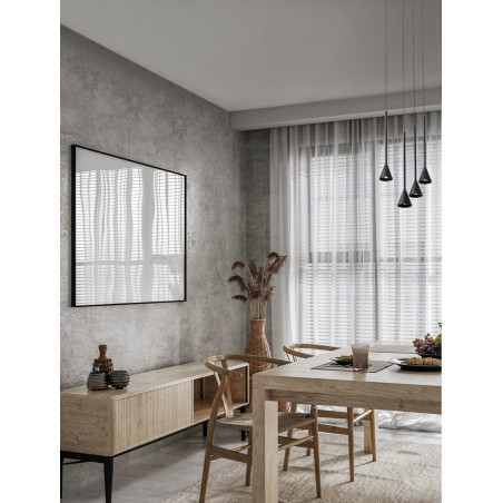 Lampa Loop LED 5 punktów czarna | Decolab24