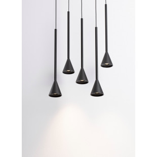Lampa Loop LED 5 punktów czarna | Decolab24