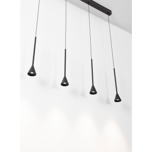 Lampa wisząca Loop LED 5 punktów | Czarna, 110cm | Decolab24