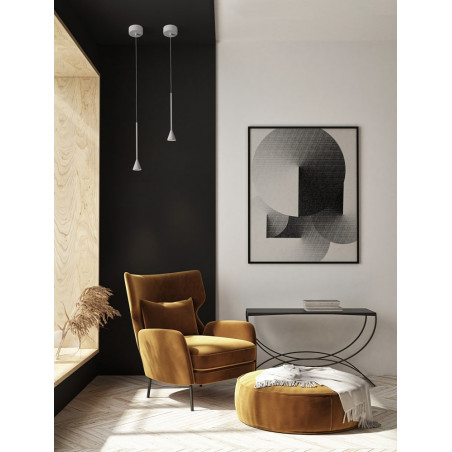 Lampa Loop LED biała - Minimalistyczny design | Decolab24
