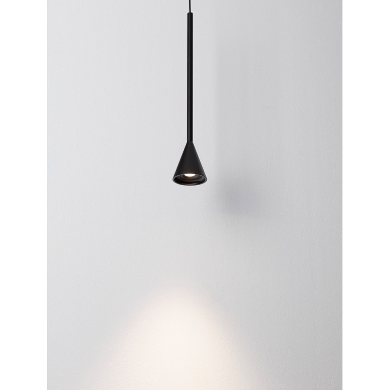 Lampa wisząca Loop LED czarna | Minimalistyczny design