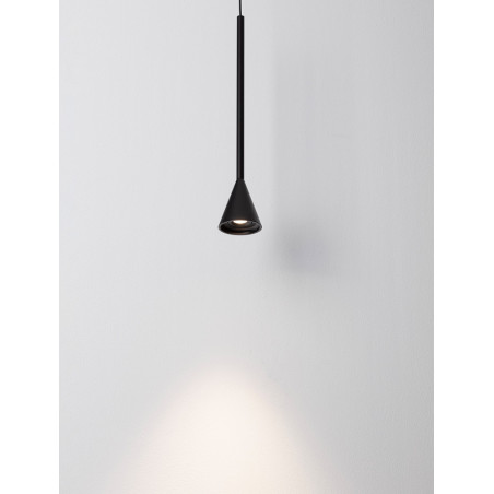 Lampa wisząca Loop LED czarna | Minimalistyczny design