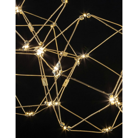 Lampa Wisząca Wento II LED Złota - Nowoczesny Design | Decolab24