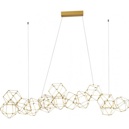 Lampa Wisząca Wento II LED Złota - Nowoczesny Design | Decolab24
