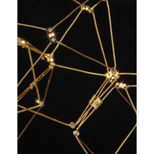 Lampa wisząca Wento II LED - Złota, Nowoczesna | Decolab24