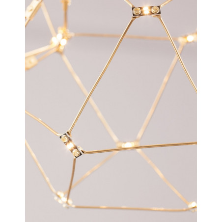 Lampa wisząca Wento II LED - Złota, Nowoczesna | Decolab24