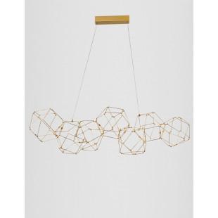 Lampa wisząca Wento II LED - Złota, Nowoczesna | Decolab24