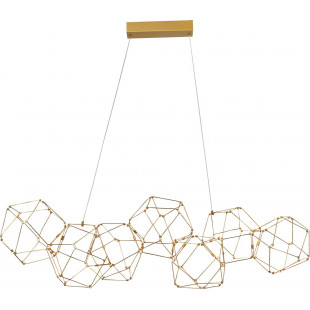 Lampa wisząca nowoczesna podłużna Wento II LED 108x32cm złota