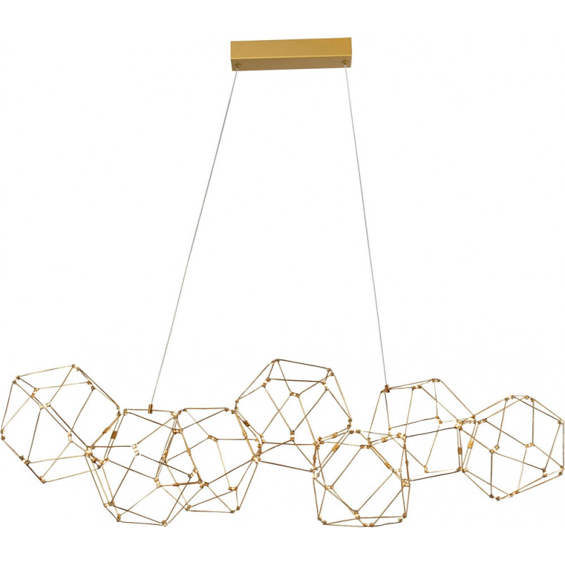 Lampa wisząca Wento II LED - Złota, Nowoczesna | Decolab24