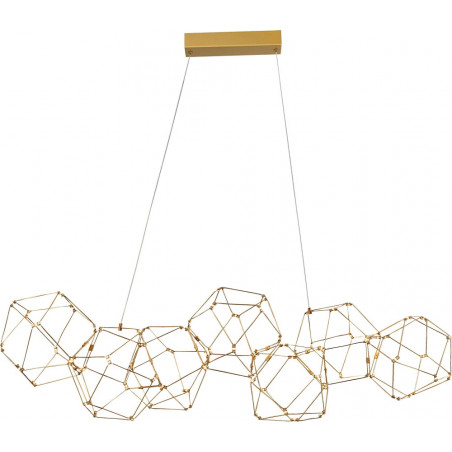 Lampa wisząca Wento II LED - Złota, Nowoczesna | Decolab24