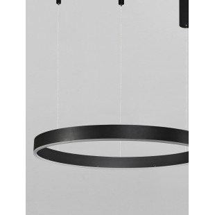 Lampa wisząca LED czarna okrągła | Decolab24