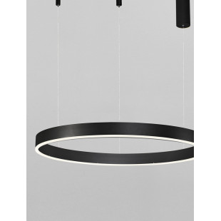 Lampa wisząca LED czarna okrągła | Decolab24