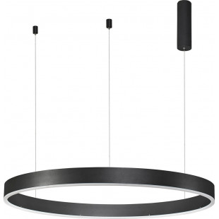 Lampa wisząca LED czarna okrągła | Decolab24