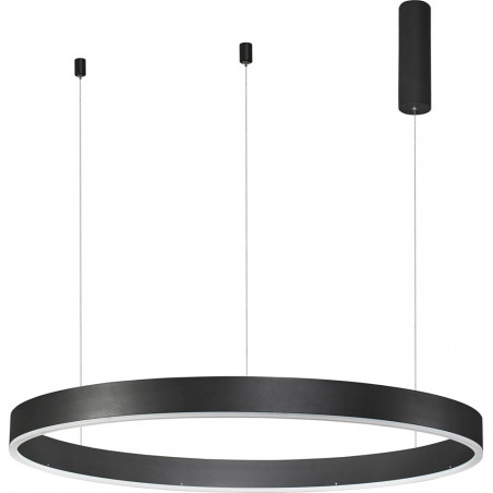 Lampa wisząca LED czarna okrągła | Decolab24