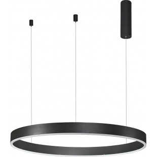 Lampa wisząca LED Gemma | Nowoczesna lampa okrągła czarna