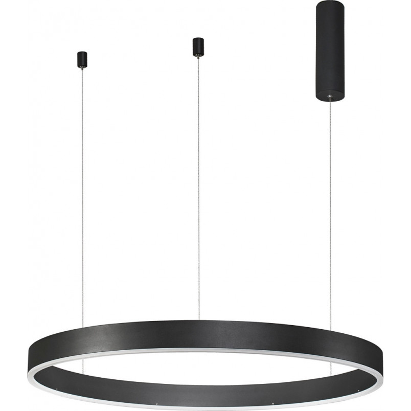 Lampa wisząca LED Gemma | Nowoczesna lampa okrągła czarna