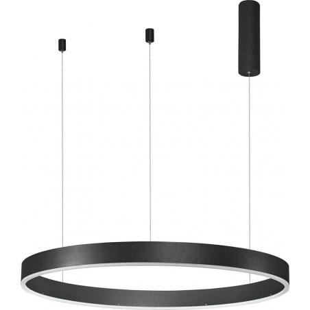 Lampa wisząca LED Gemma | Nowoczesna lampa okrągła czarna