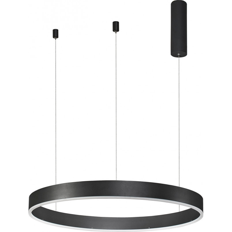 Lampa wisząca LED Gemma - nowoczesny design, 60cm, czarna