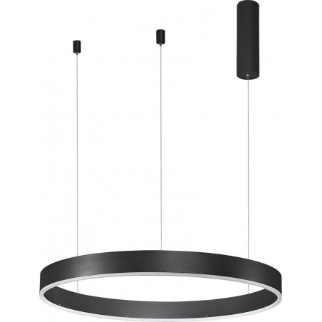 Lampa wisząca LED Gemma - nowoczesny design, 60cm, czarna