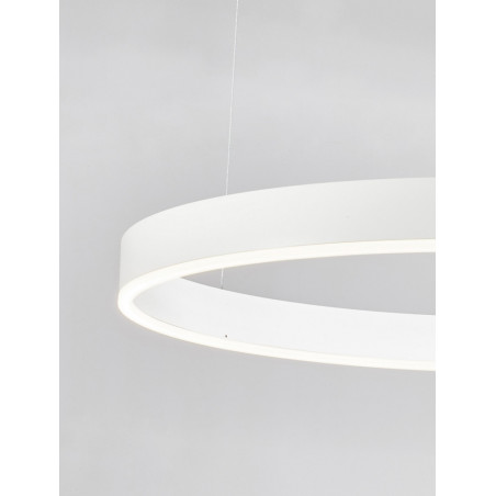 Lampa wisząca LED Gemma | Nowoczesna, biała, 80cm - Decolab24