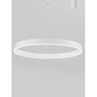 Lampa wisząca LED Gemma | Nowoczesna, biała, 80cm - Decolab24