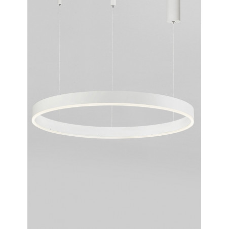 Lampa wisząca LED Gemma | Nowoczesna, biała, 80cm - Decolab24