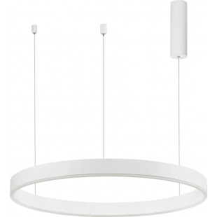 Lampa wisząca LED Gemma | Nowoczesna, biała, 80cm - Decolab24