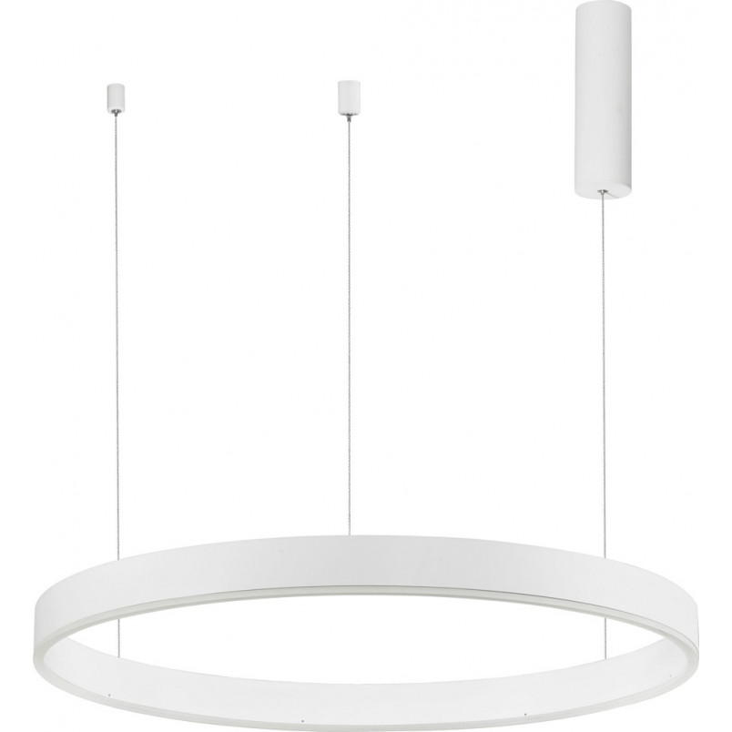 Lampa wisząca LED Gemma | Nowoczesna, biała, 80cm - Decolab24