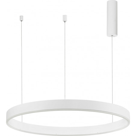Lampa wisząca LED Gemma | Nowoczesna, biała, 80cm - Decolab24