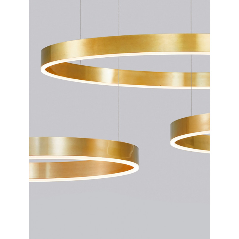 Lampa wisząca Gemma LED | Złota, nowoczesna | Decolab24