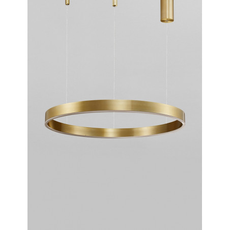 Lampa wisząca Gemma LED | Złota, nowoczesna | Decolab24