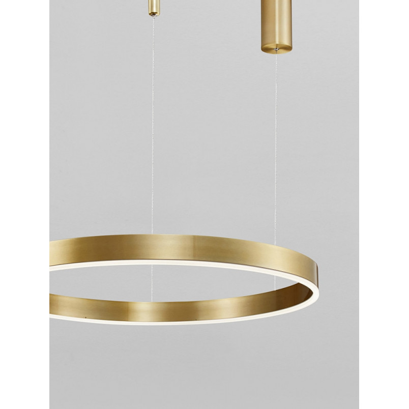 Lampa wisząca LED Gemma | Złota, nowoczesna | Decolab24