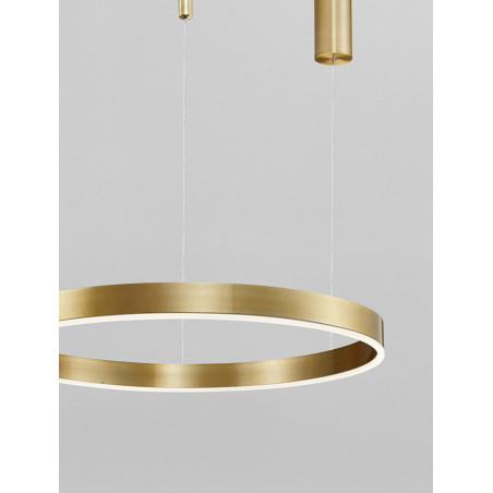 Lampa wisząca LED Gemma | Złota, nowoczesna | Decolab24