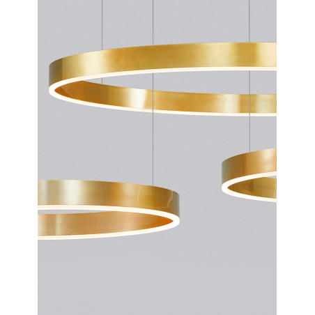 Lampa wisząca LED Gemma | Złota, nowoczesna | Decolab24