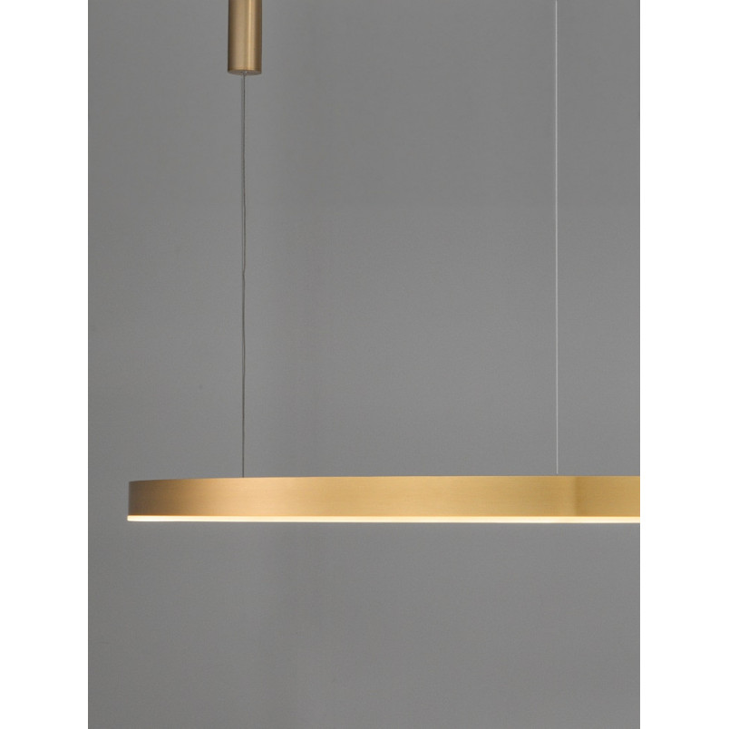 Lampa wisząca Gemma LED | Złota, nowoczesna | Decolab24