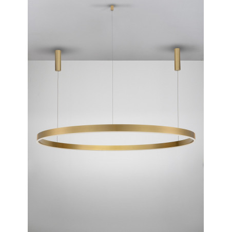 Lampa wisząca Gemma LED | Złota, nowoczesna | Decolab24