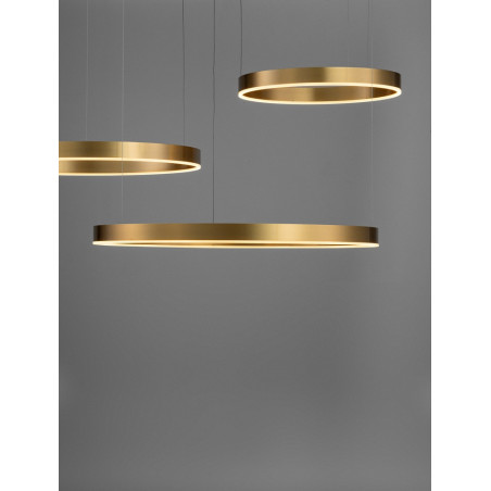 Lampa wisząca Gemma LED | Złota, nowoczesna | Decolab24