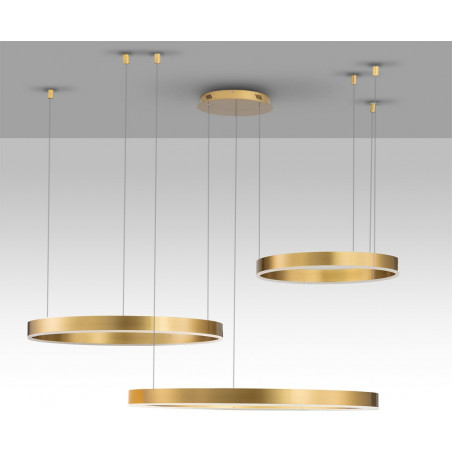 Lampa wisząca Gemma LED | Złota, nowoczesna | Decolab24