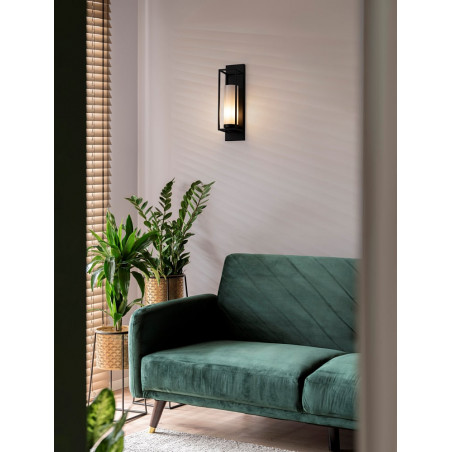 Kinkiet Hampton Floryda Czarny | Lampa do salonu i sypialni